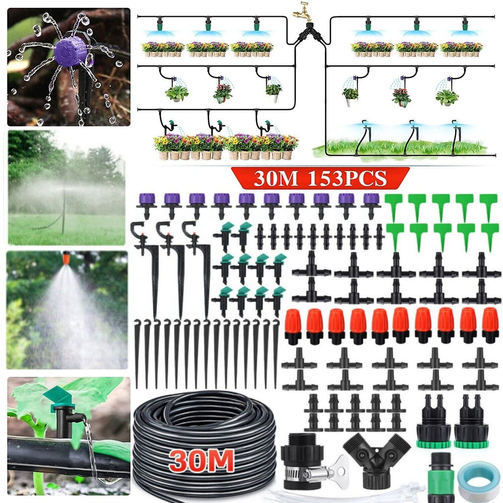 Self-Watering Drip Irrigation Kit – 30m Garden System