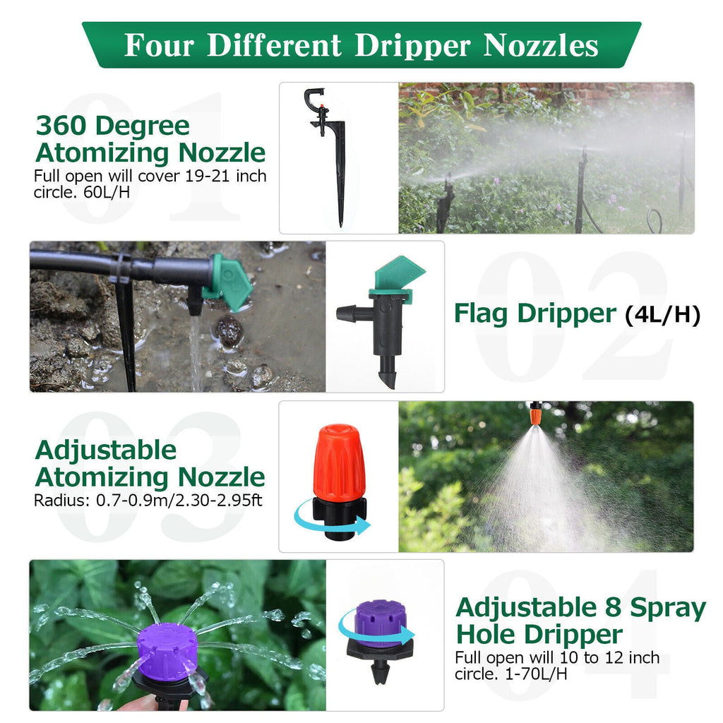 Self-Watering Drip Irrigation Kit – 30m Garden System