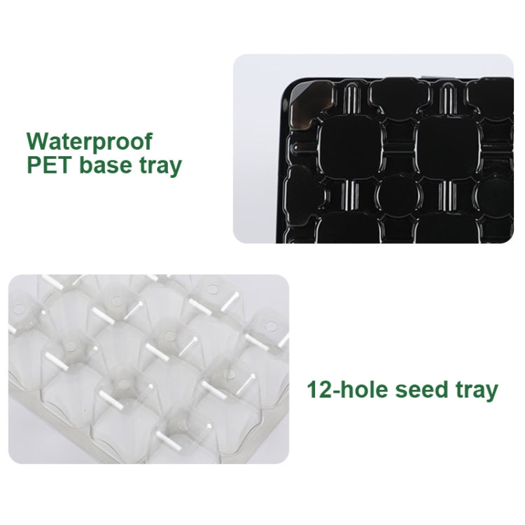Seed Starter Tray Kit with Grow Light – Set of 5